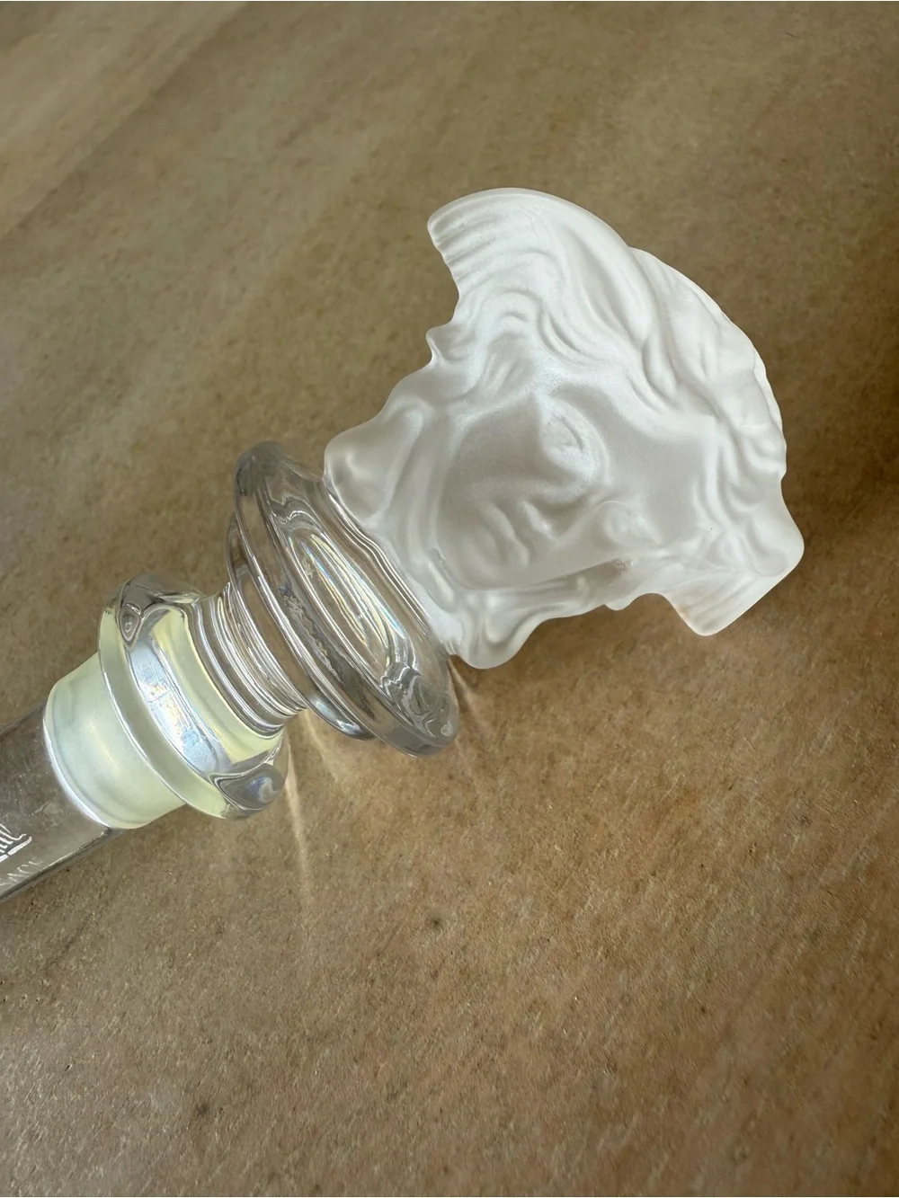 Rosenthal Versace Medusa Lumière Crystal Wine Bottle Stopper